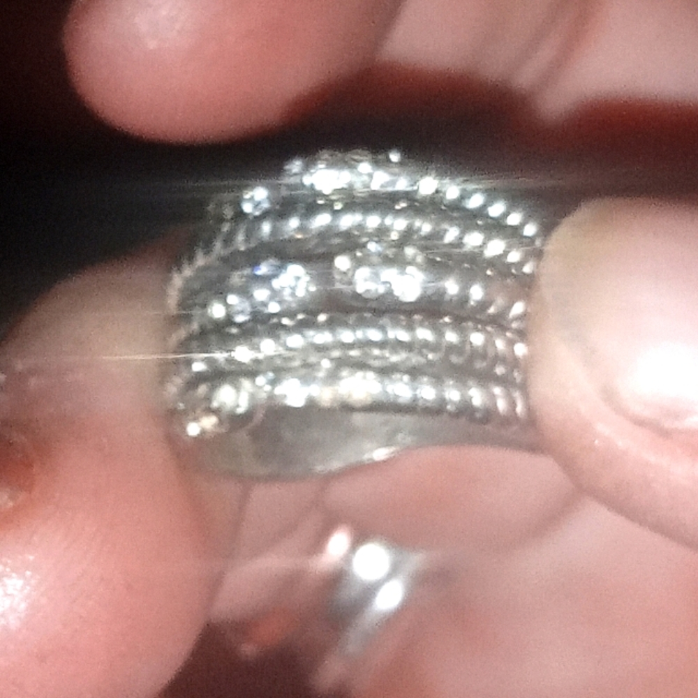 Marcasite Open Stacked Ring